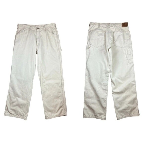 Ralph Lauren Polo Jeans Vintage Y2K Men's Beige Carpenter Pants36 x 33Baggy